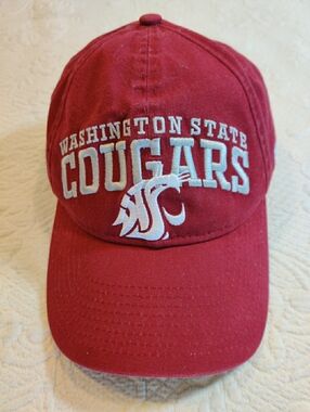 New Era Washington State University Cougars Adjustable Hat Cap Vintage 80s